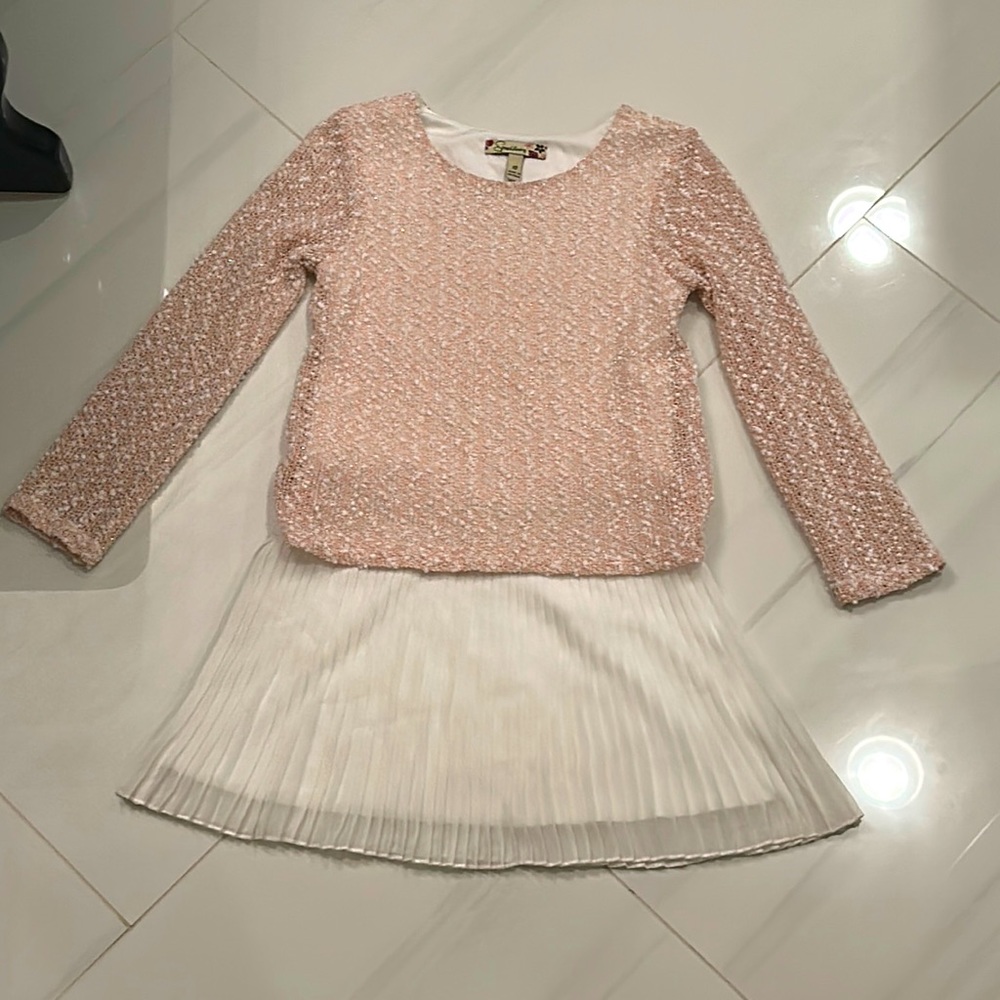 ⭐️Pleated skirt sweater dress